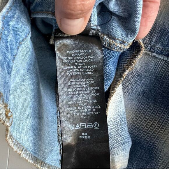 Free People We The Free Leon Plaid Flannel Denim Pullover - Picture 7 of 15